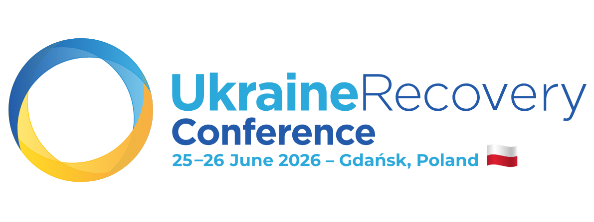 Логотип Ukraine Recovery Conference 2026 у Гданську, Польща