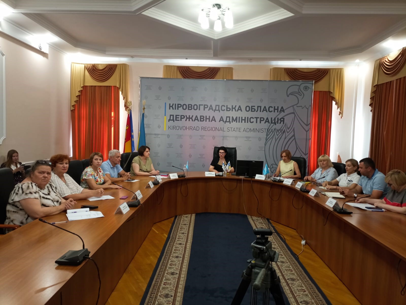 Робоча нарада за участю представників структурних підрозділів у Кіровоградській обласній державній адміністрації.