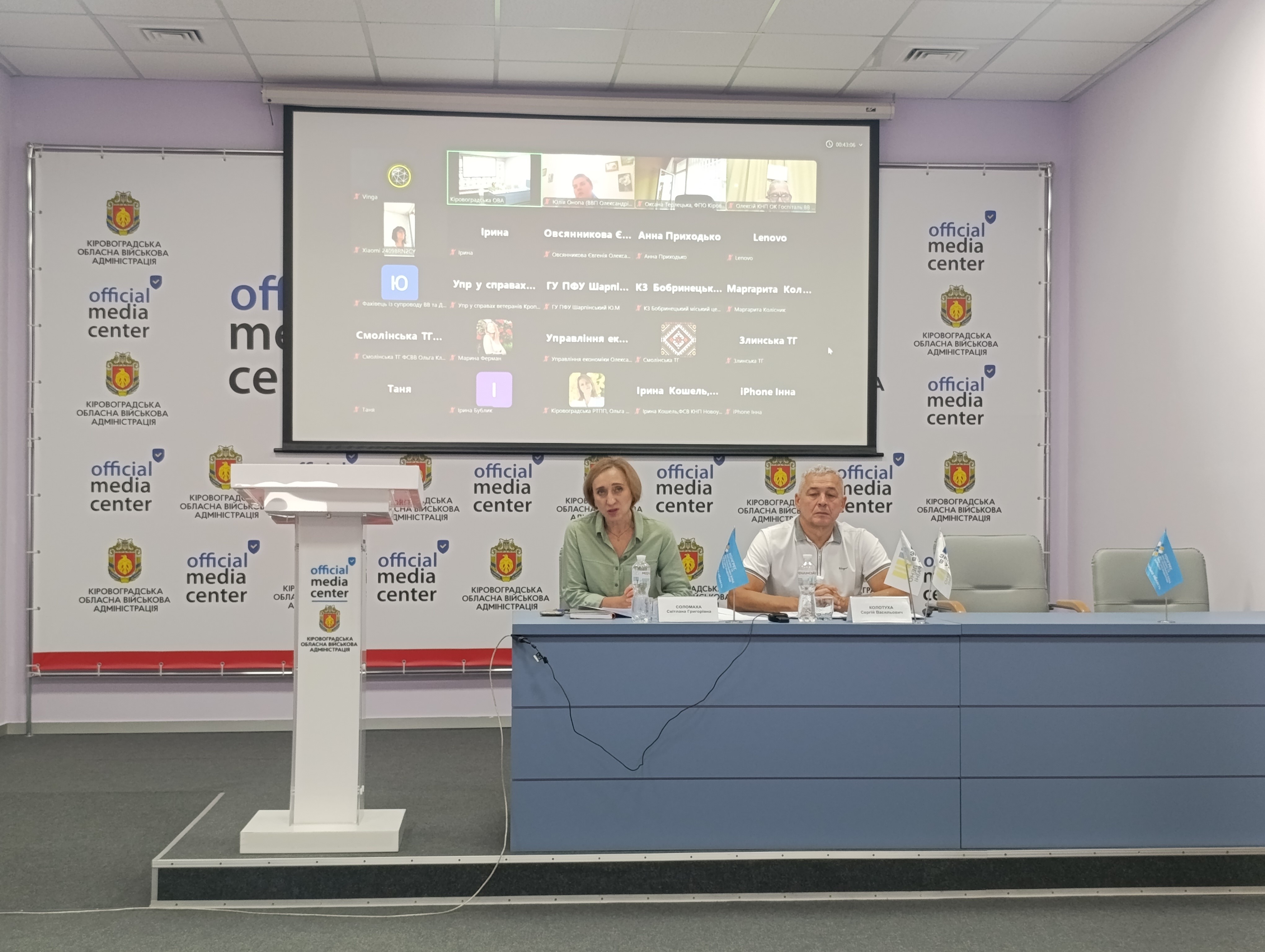 Спікери та учасники онлайн-зустрічі платформи Діалог влади та бізнесу.